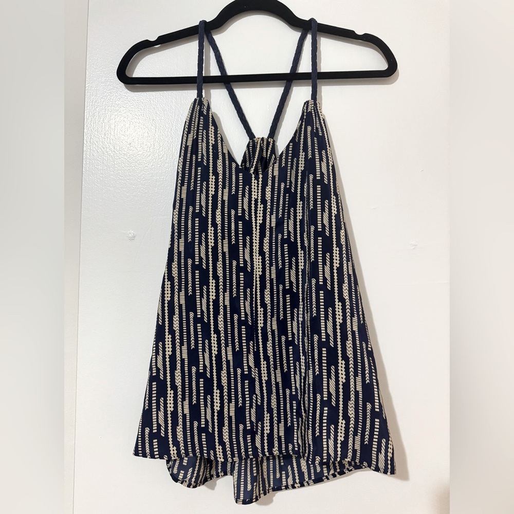 Myne Ashley Ann Silk Julia Graphic Braided Tank - Sz 4